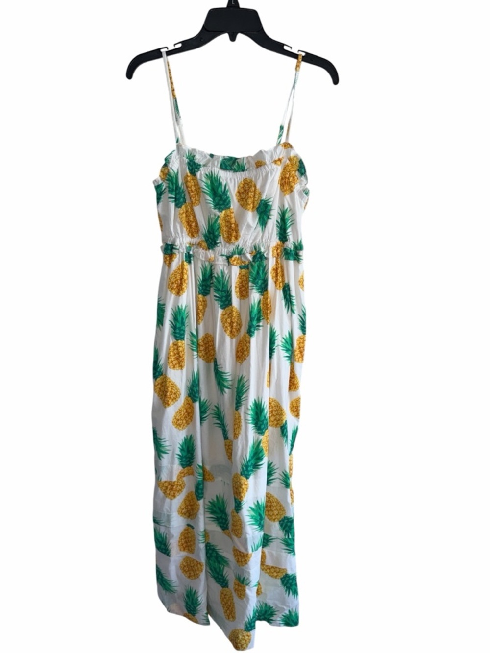 J. Crew Pineapple Strappy ruffle maxi dress 4 - Picture 5 of 11